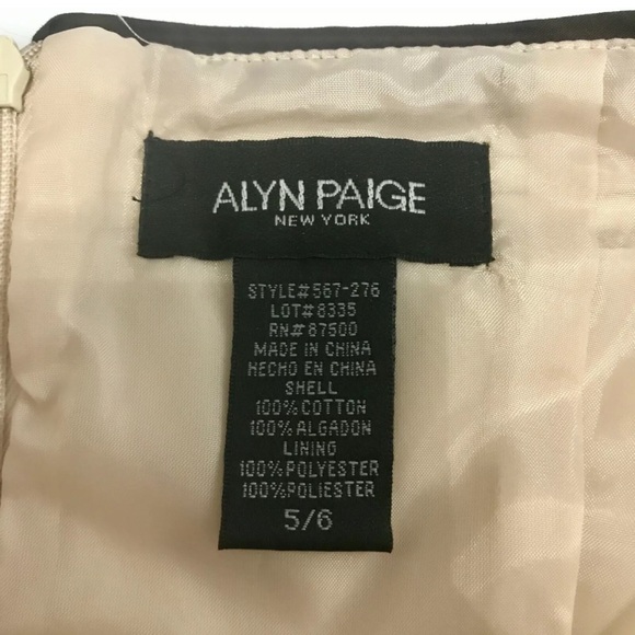 ALYN PAIGE Tan Brown Strapless A-Line Dress - Picture 5 of 5